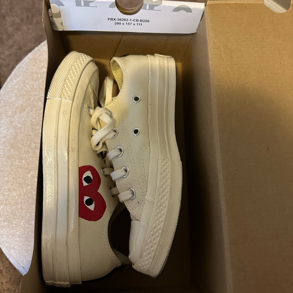 Comme Des Garcons PLAY X Converse Unisex Chuck Taylor High Top Sneakers